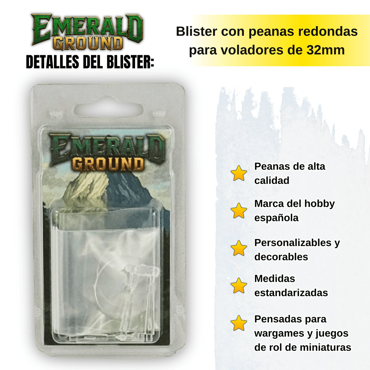 Peana para voladores de 32mm