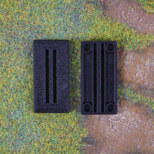 50x25mm - Slotted Square Bases (10 units)