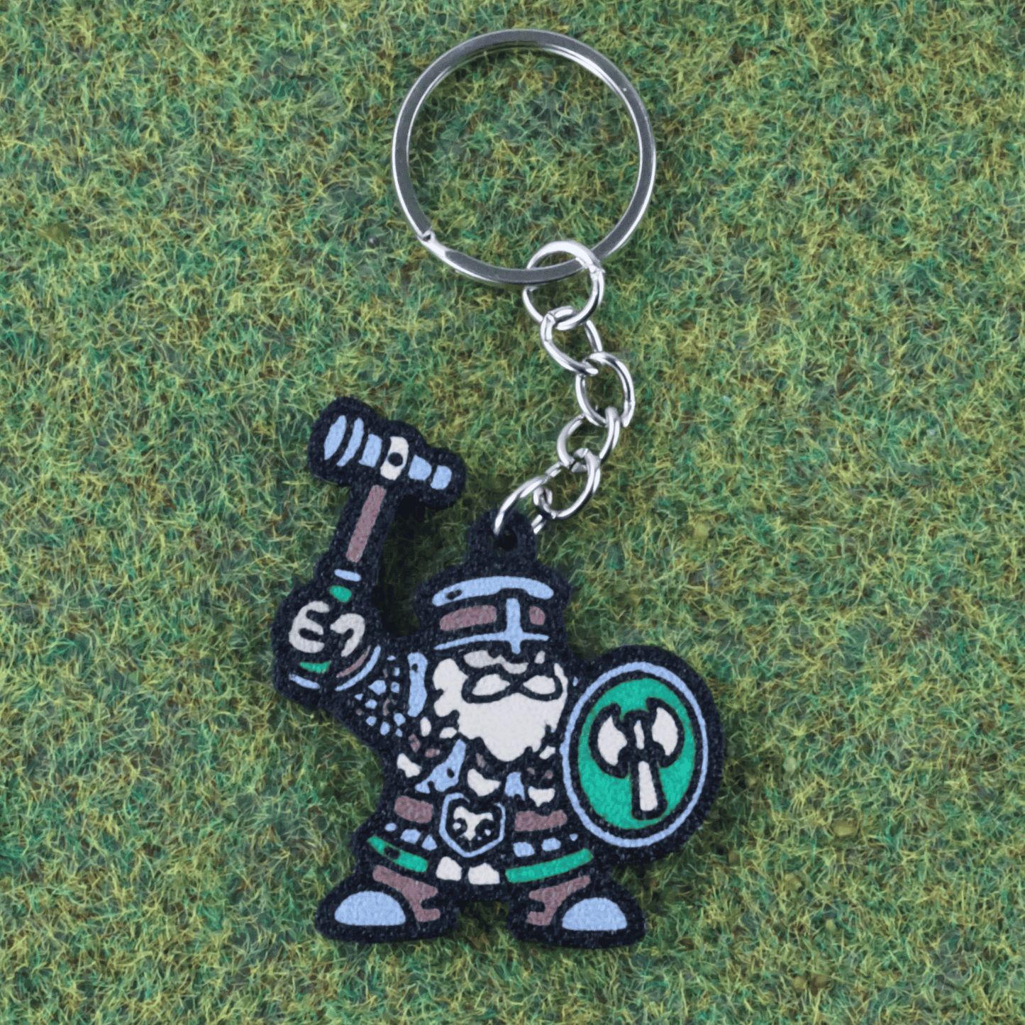 Dwarven Defender Keychain