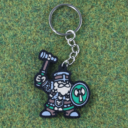 Dwarven Defender Keychain