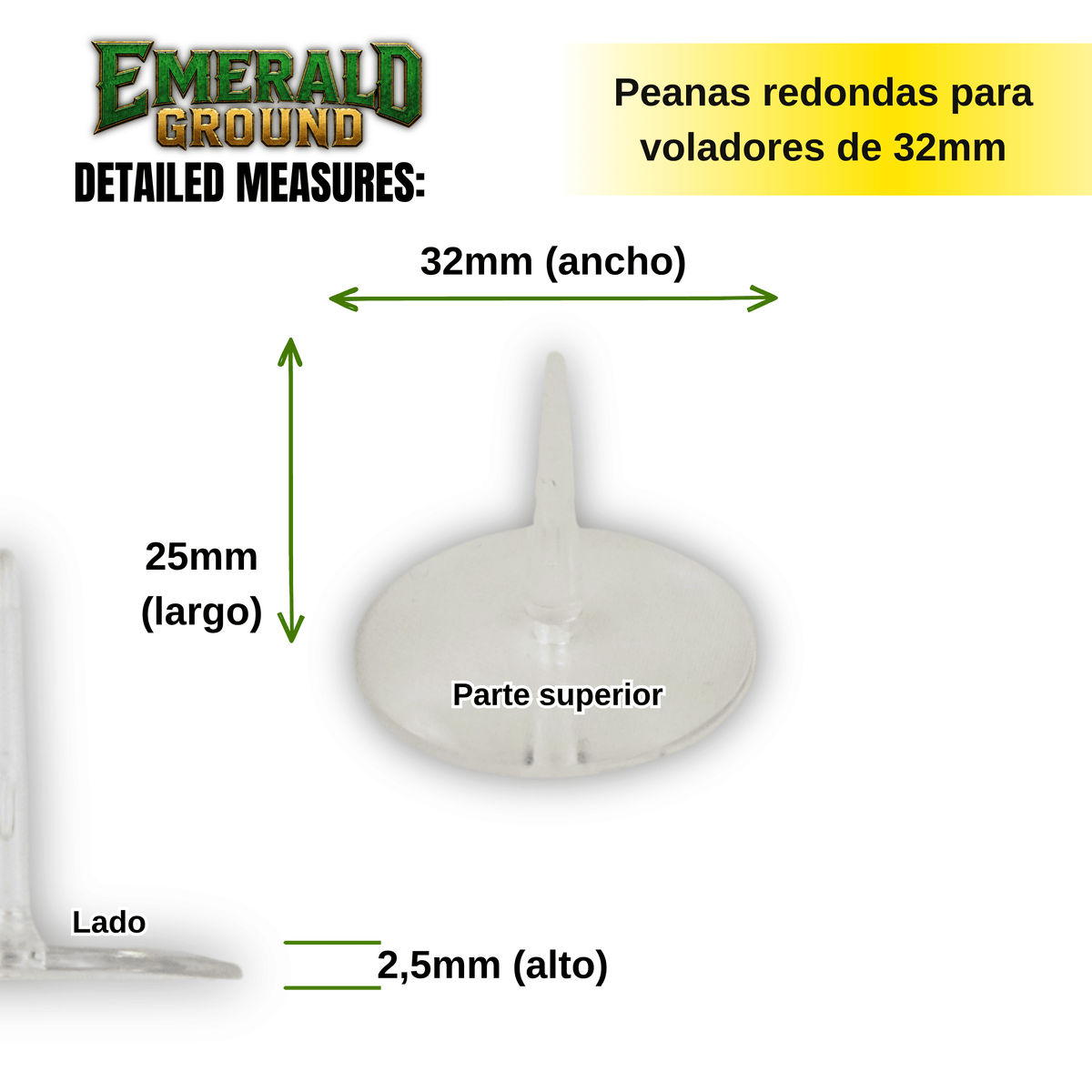 Peana para voladores de 32mm
