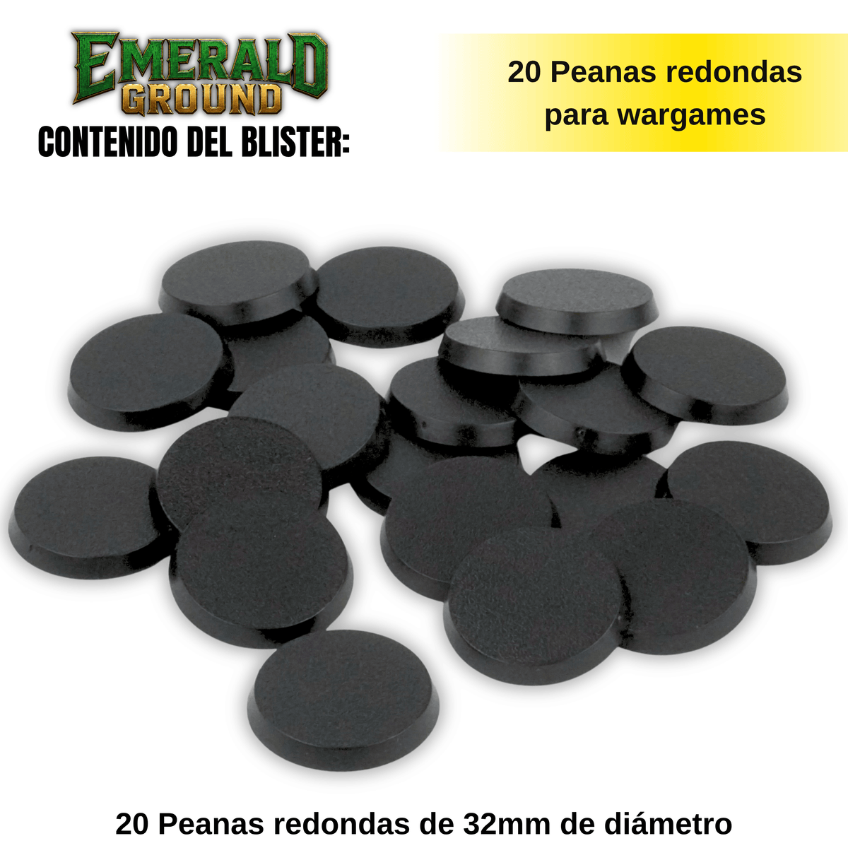 Peanas redondas de 32mm