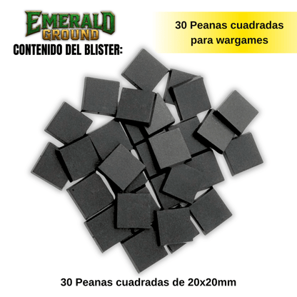 Peanas cuadradas de 20x20mm