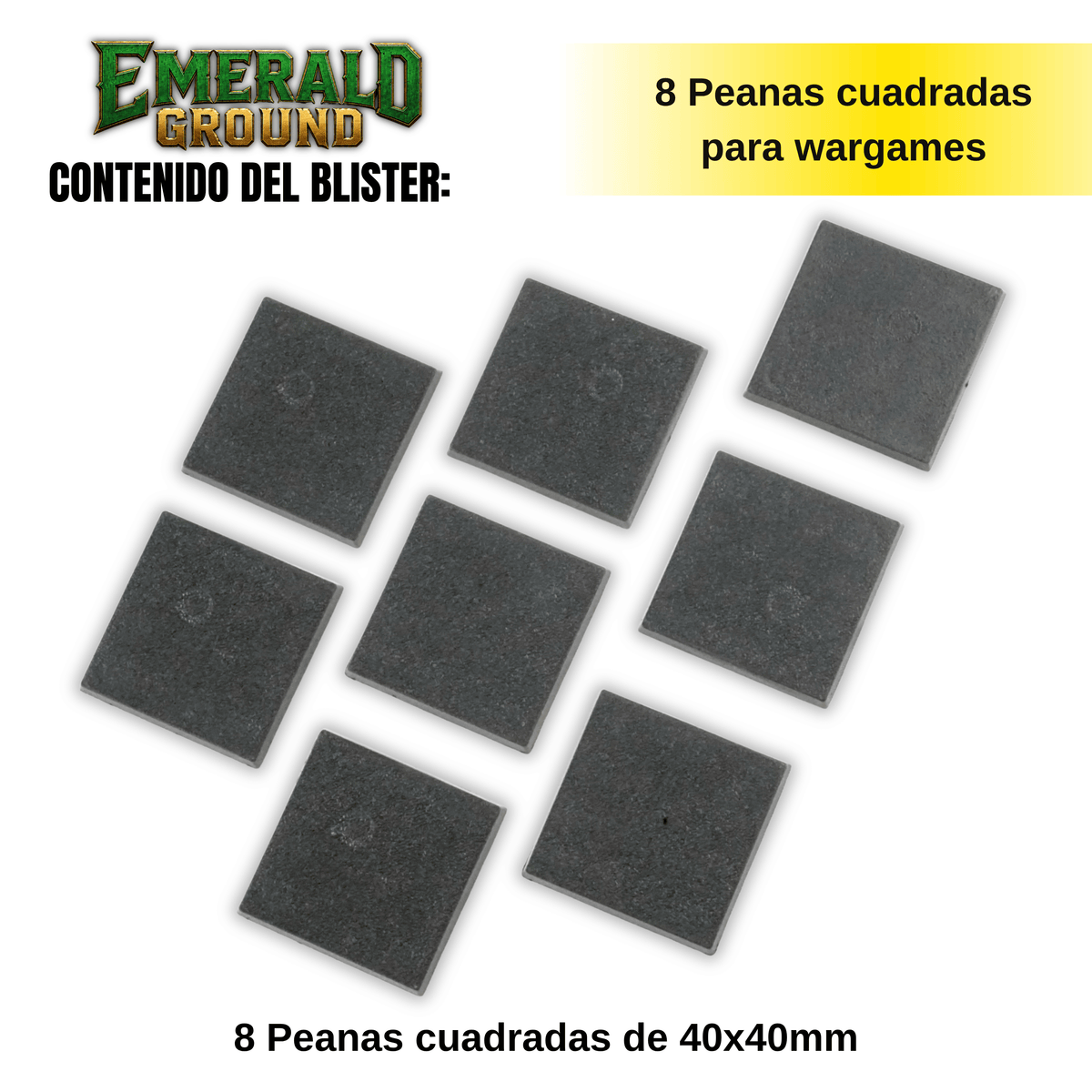 Peanas cuadradas de 40x40mm