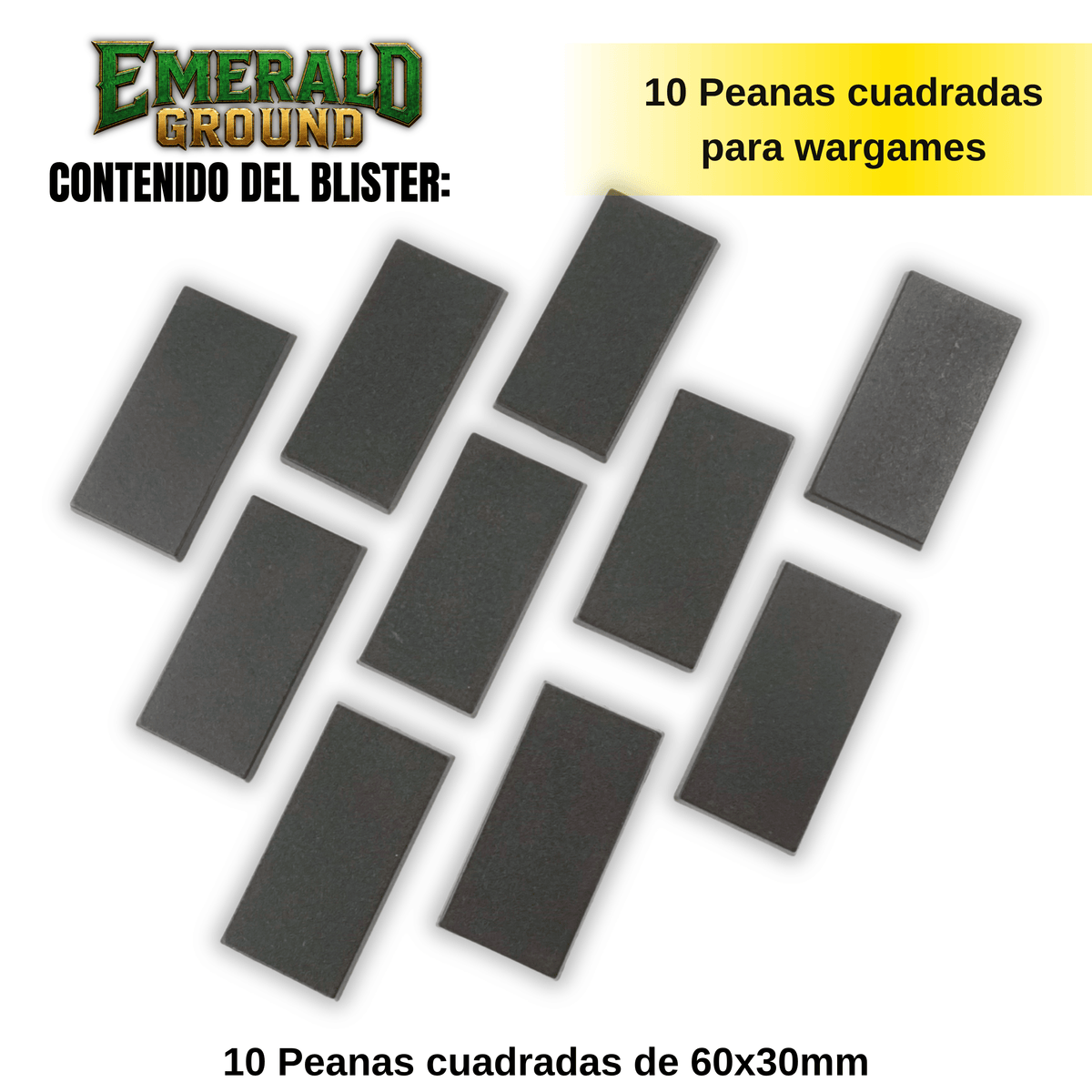Peanas cuadradas de 60x30mm