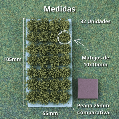 Decorative bushes [Dry green]