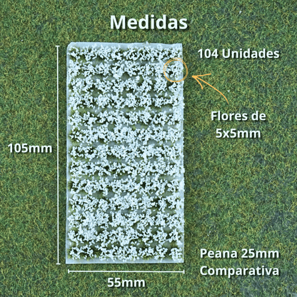 Decorative flowers [White]