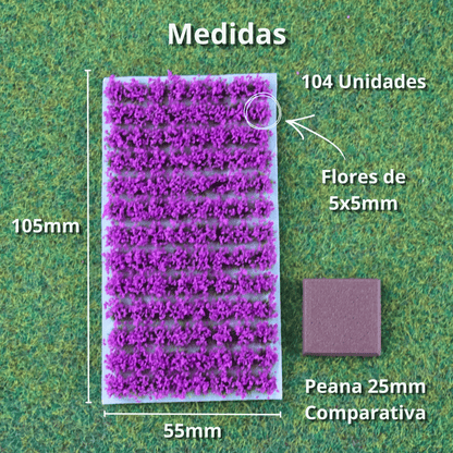 Decorative flowers [Violet]