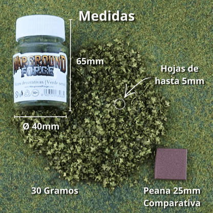 Decorative leaves [Dried green]