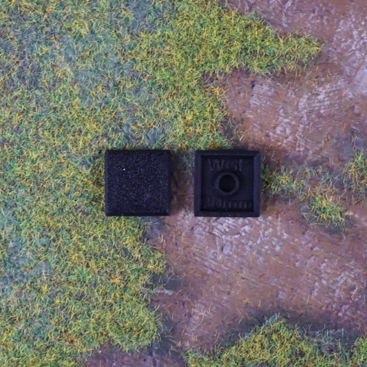 20mm - Square Bases (20 units)