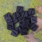 20mm - Square Slotted Bases semi-diagonal L (20 units)