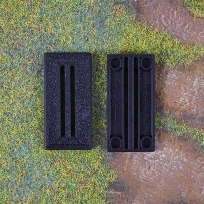 50x25mm - Slotted Square Bases (10 units)