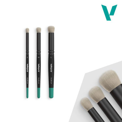 Natural Bristle Dry Brush Set - S, M, and L